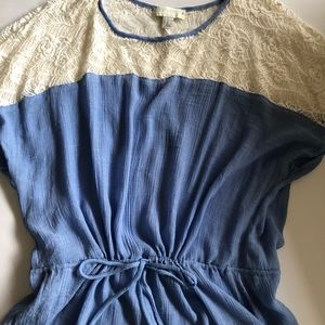 Forever 21 Blue Knitted Top Shirt